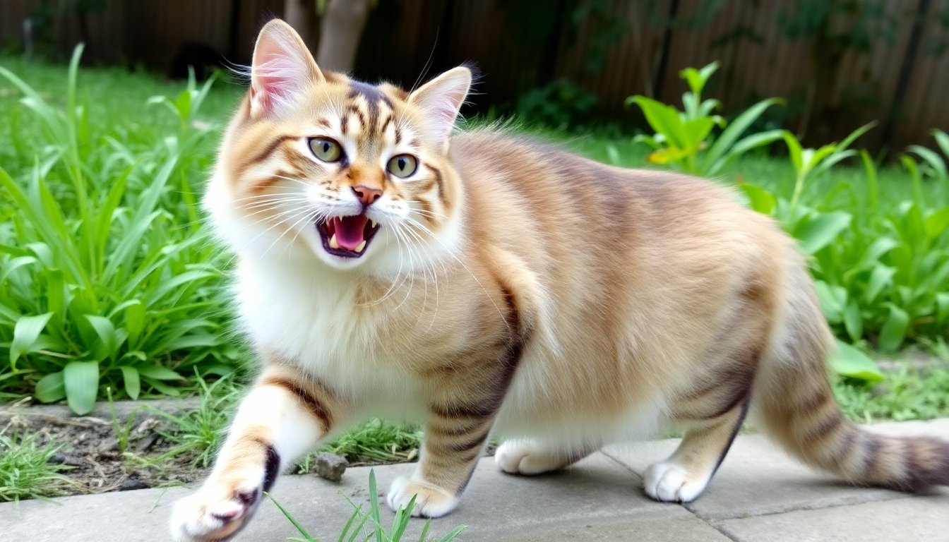 Gato Singapura mostrando signos de salud