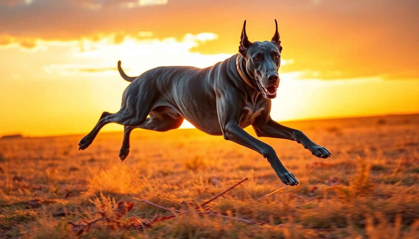 Gran Danes en campo abierto