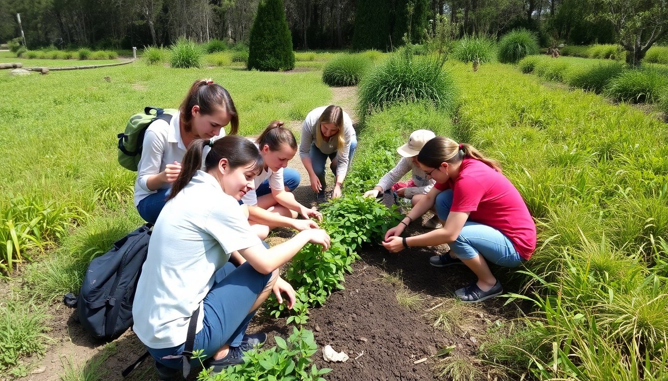 Grupo participando en un programa de conservación de aves en Portugal