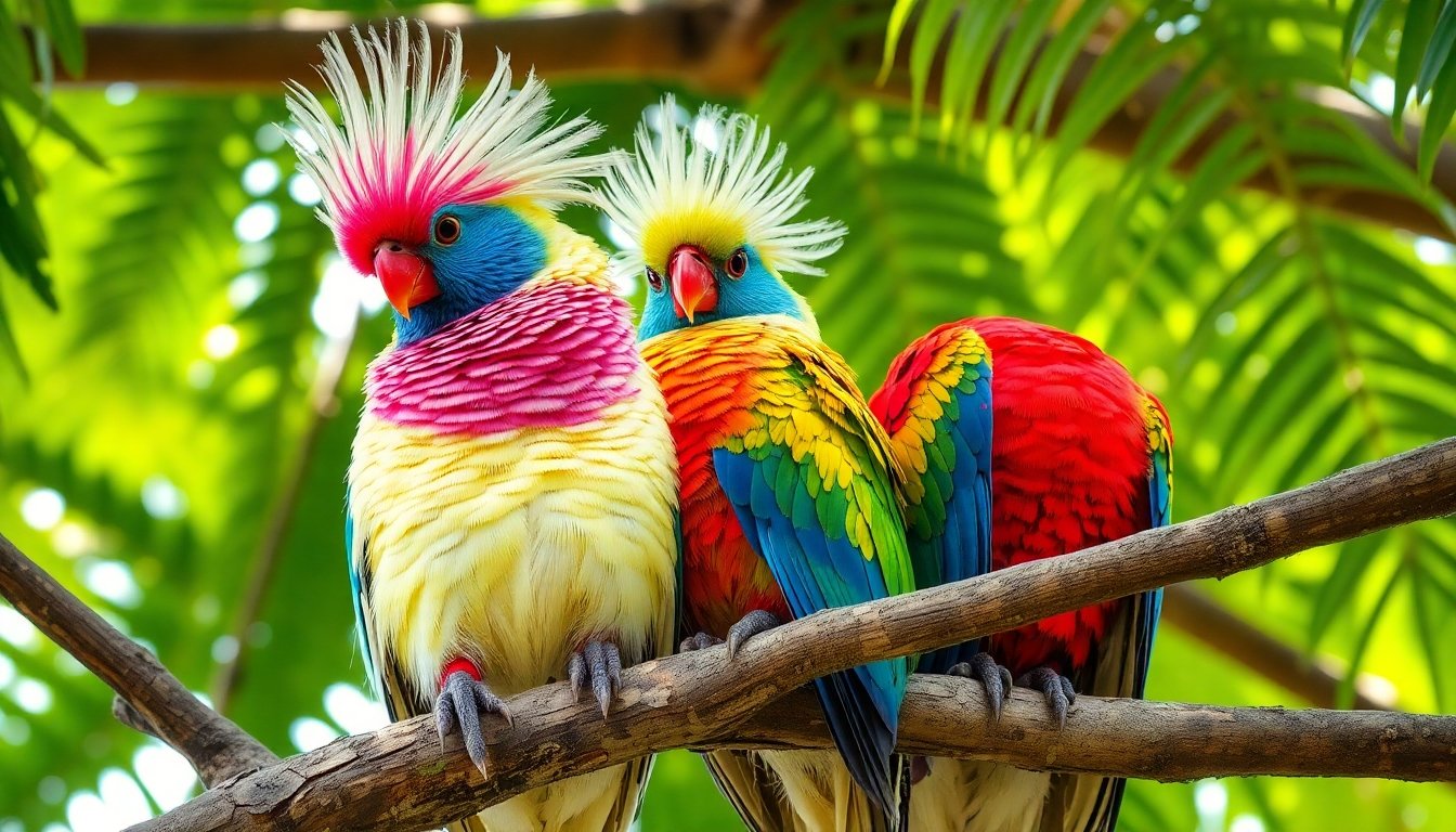 Guacamayos guyaneses en Guyana