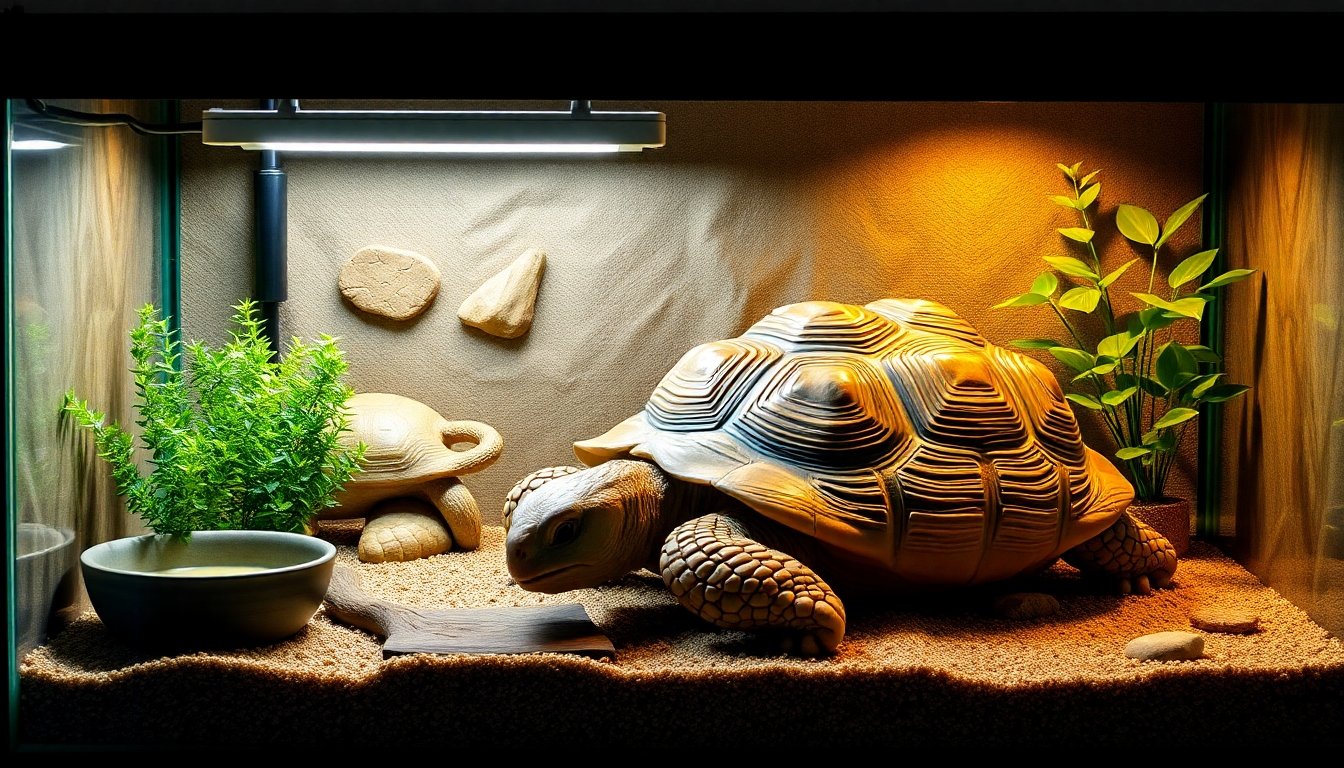 Hábitat adecuado para tortuga americana en cautiverio