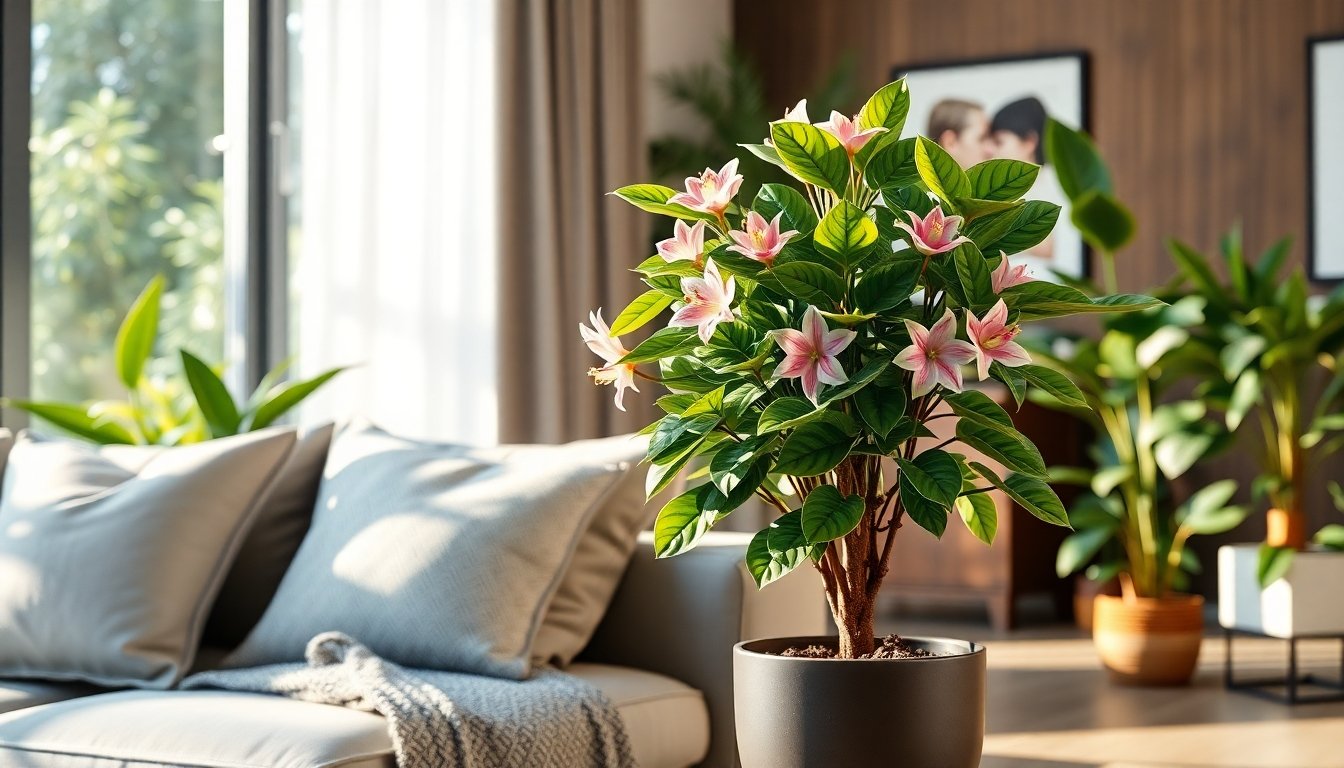 Hoya carnosa compacta en un ambiente decorado