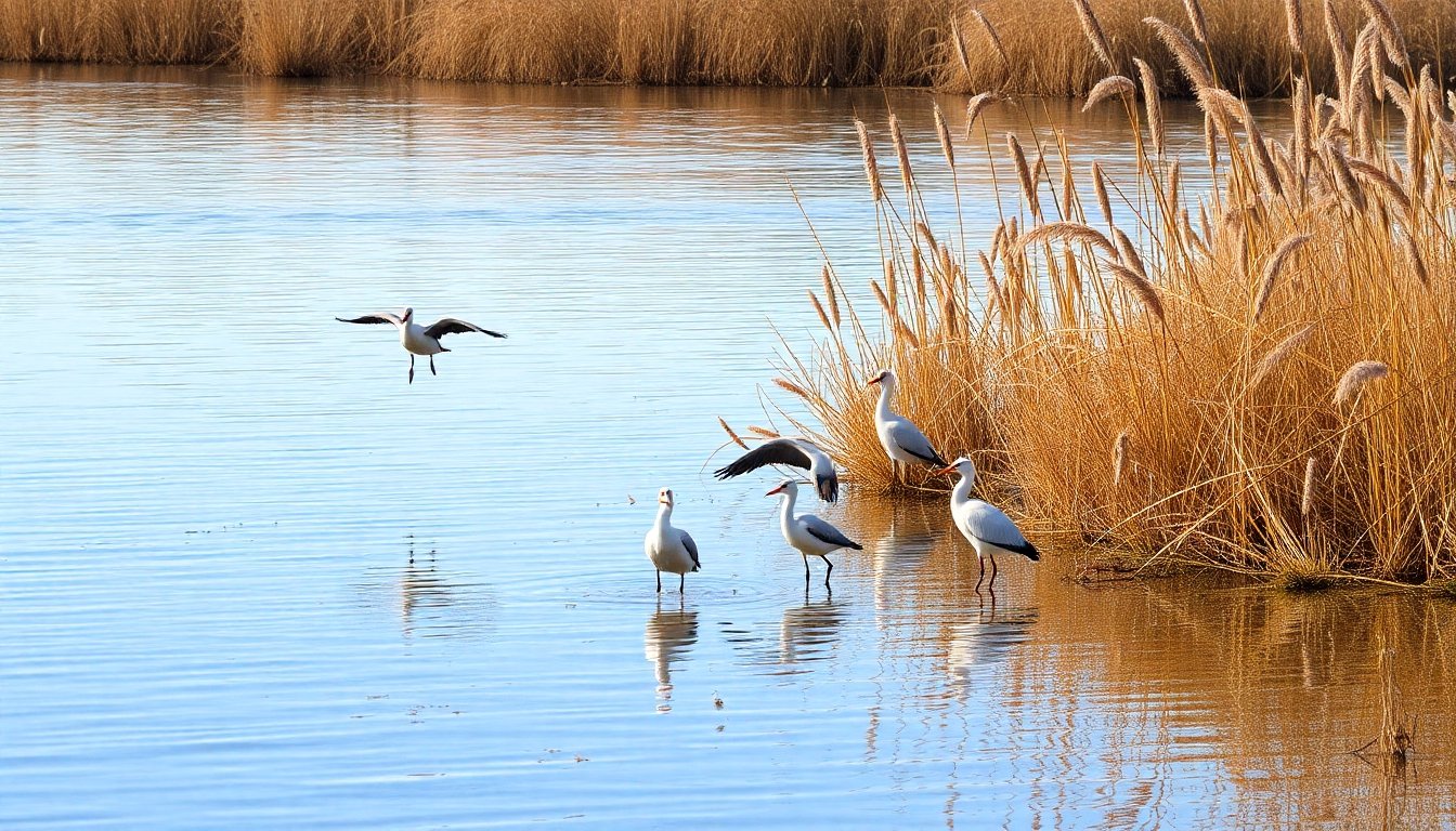 Humedales Este con aves