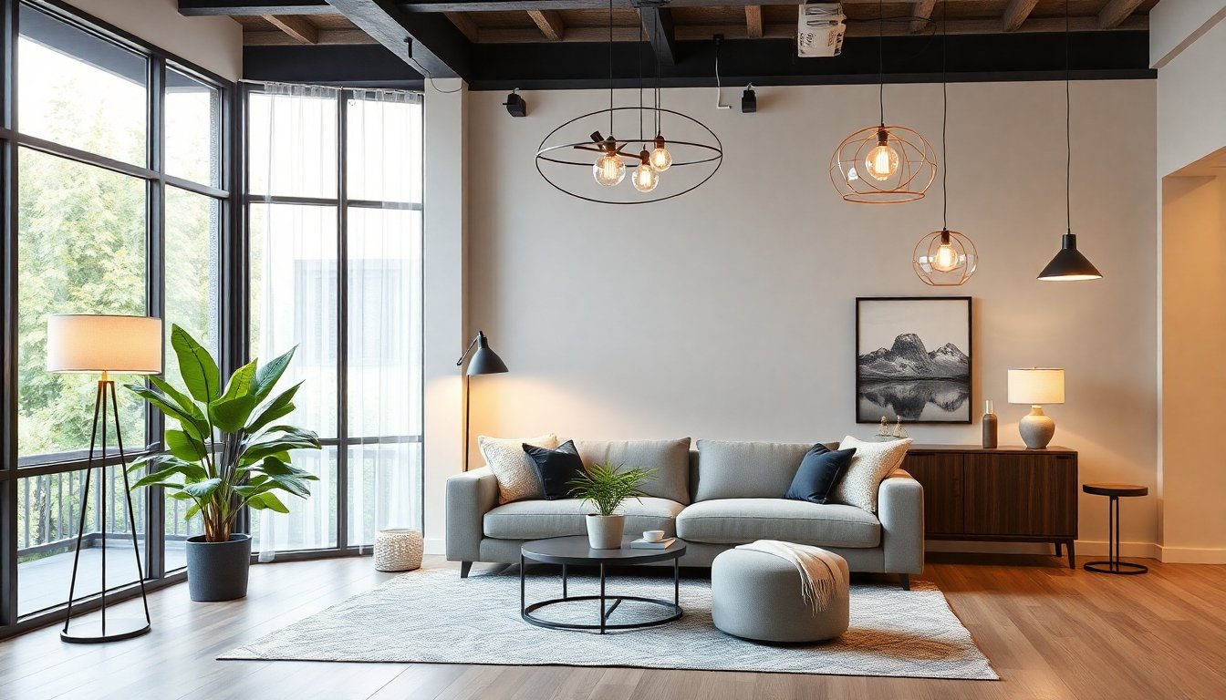 Iluminación en sets de interior populares