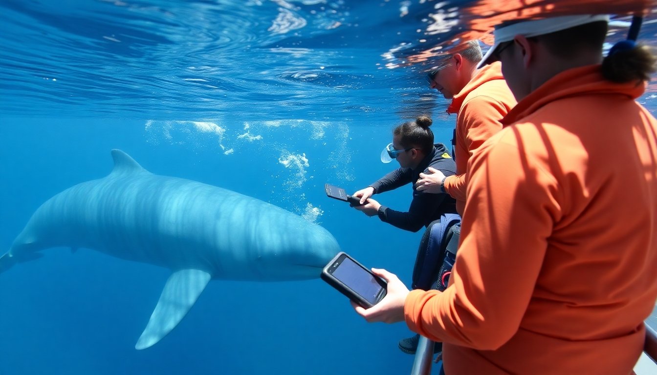 Investigadores trabajando en la conservación de la vaquita marina