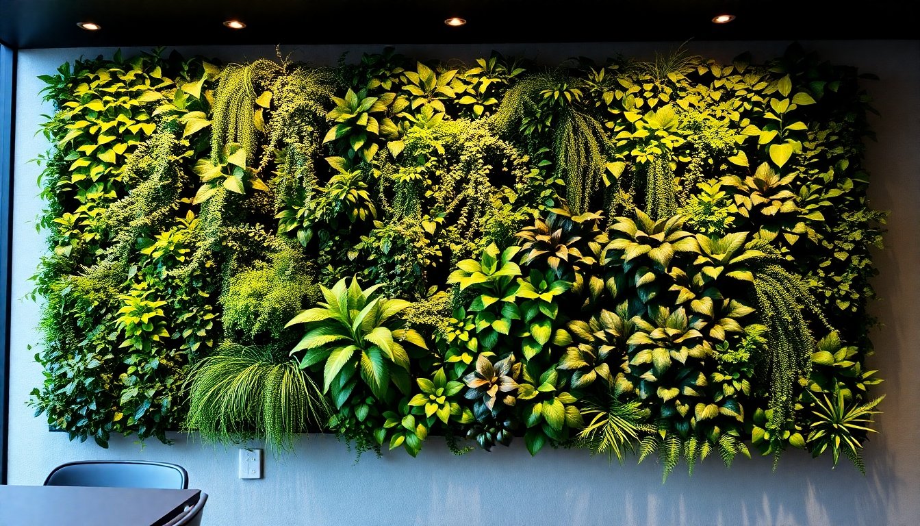 Jardín vertical de sombra