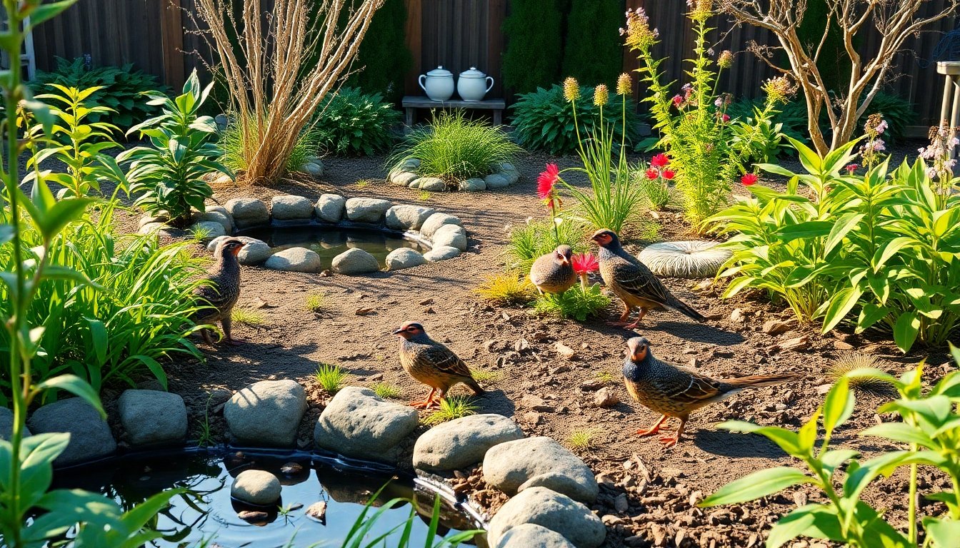 Jardines amigables para codornices y faisanes