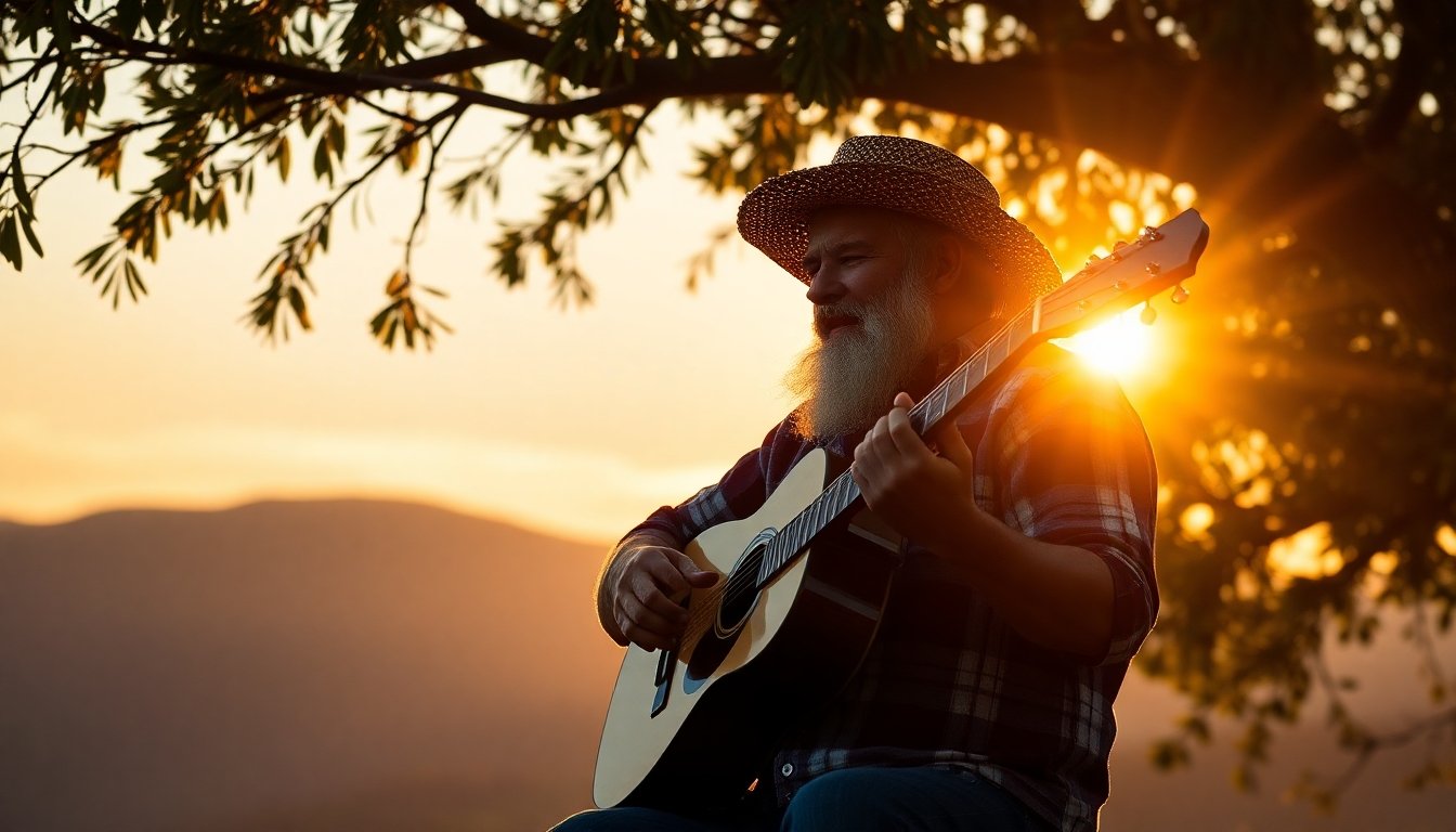 Jilguero argentino cantando en el amanecer