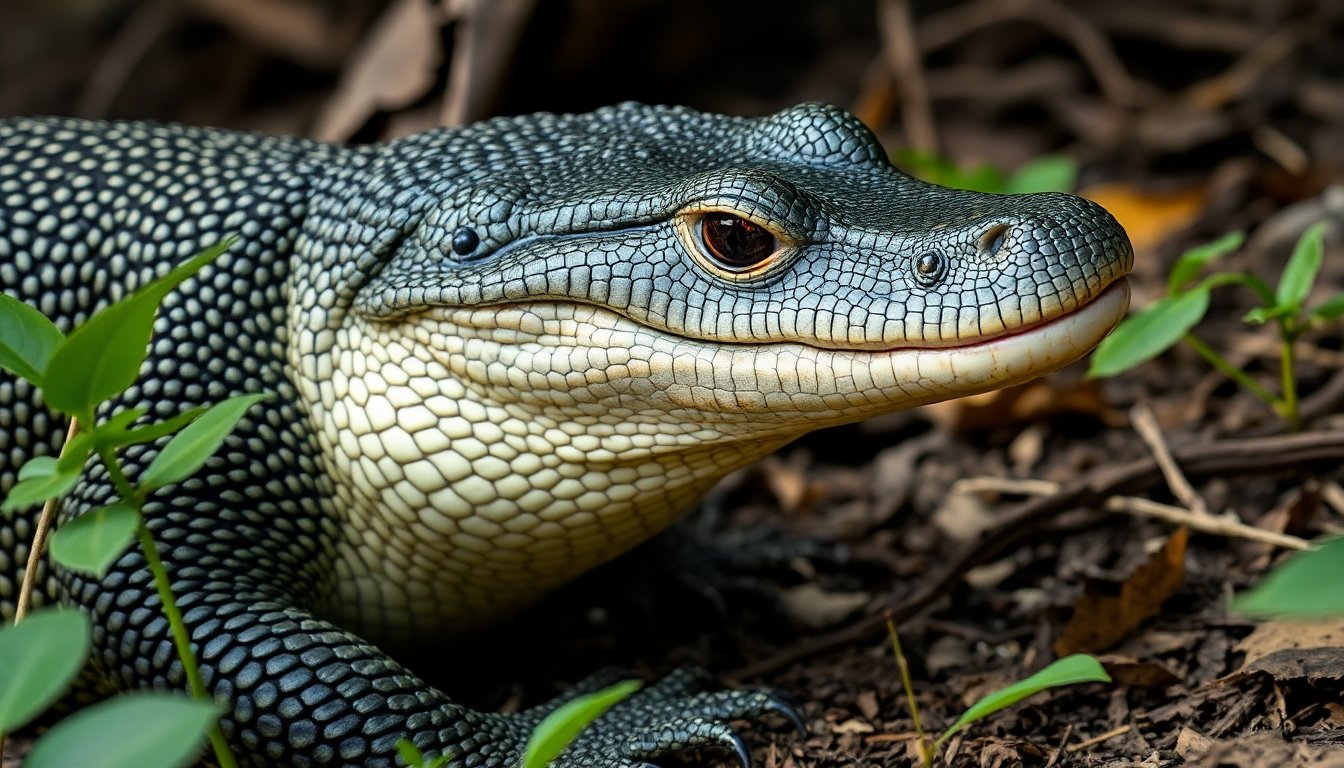 Lagarto en peligro de extinción