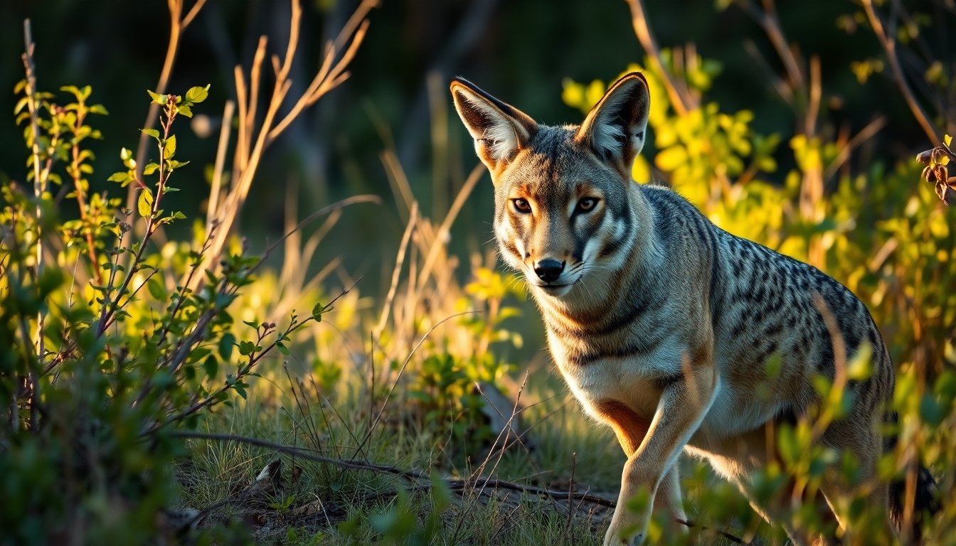 Lince ibérico cazando