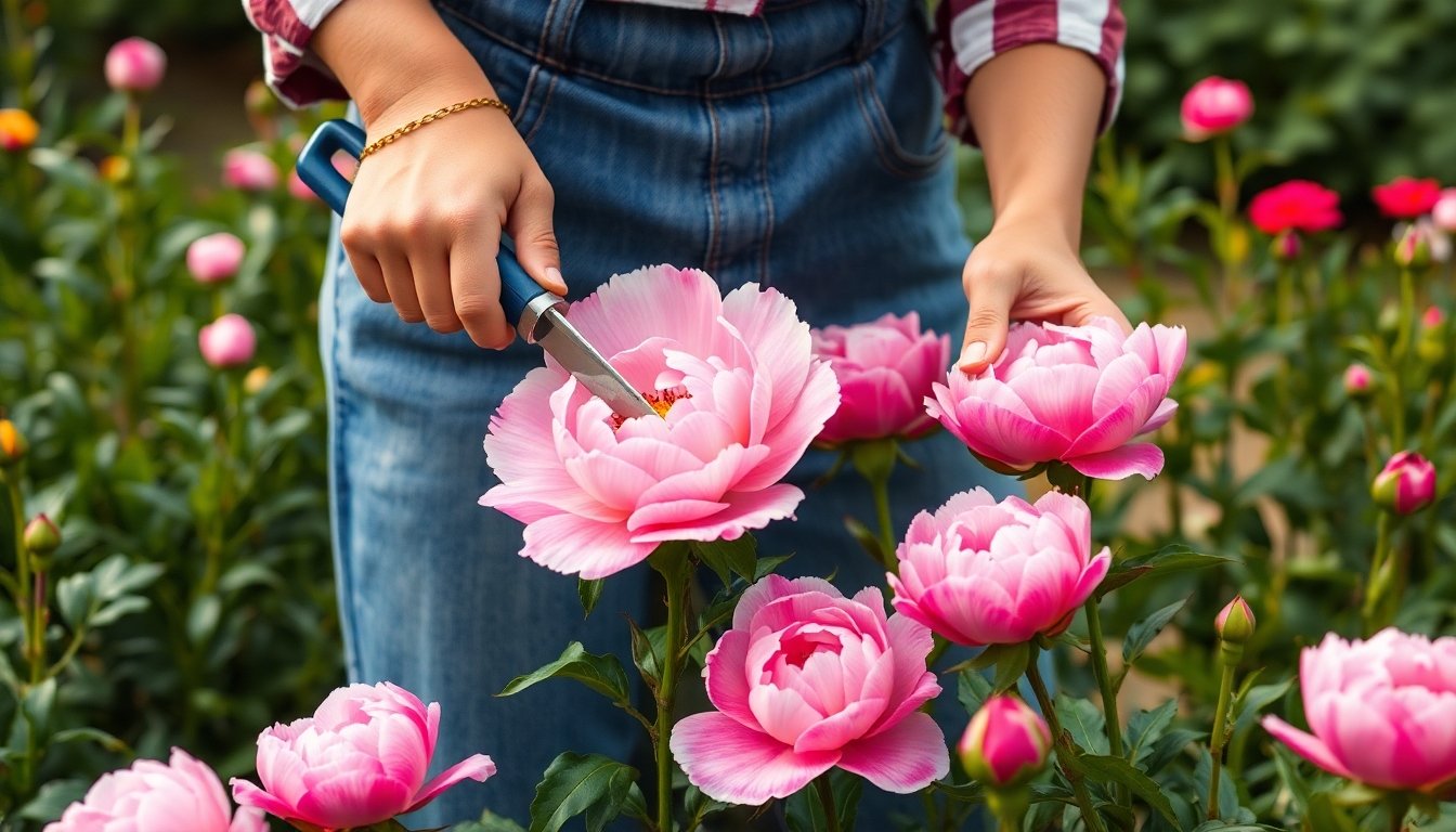 Mantenimiento y poda de peonías