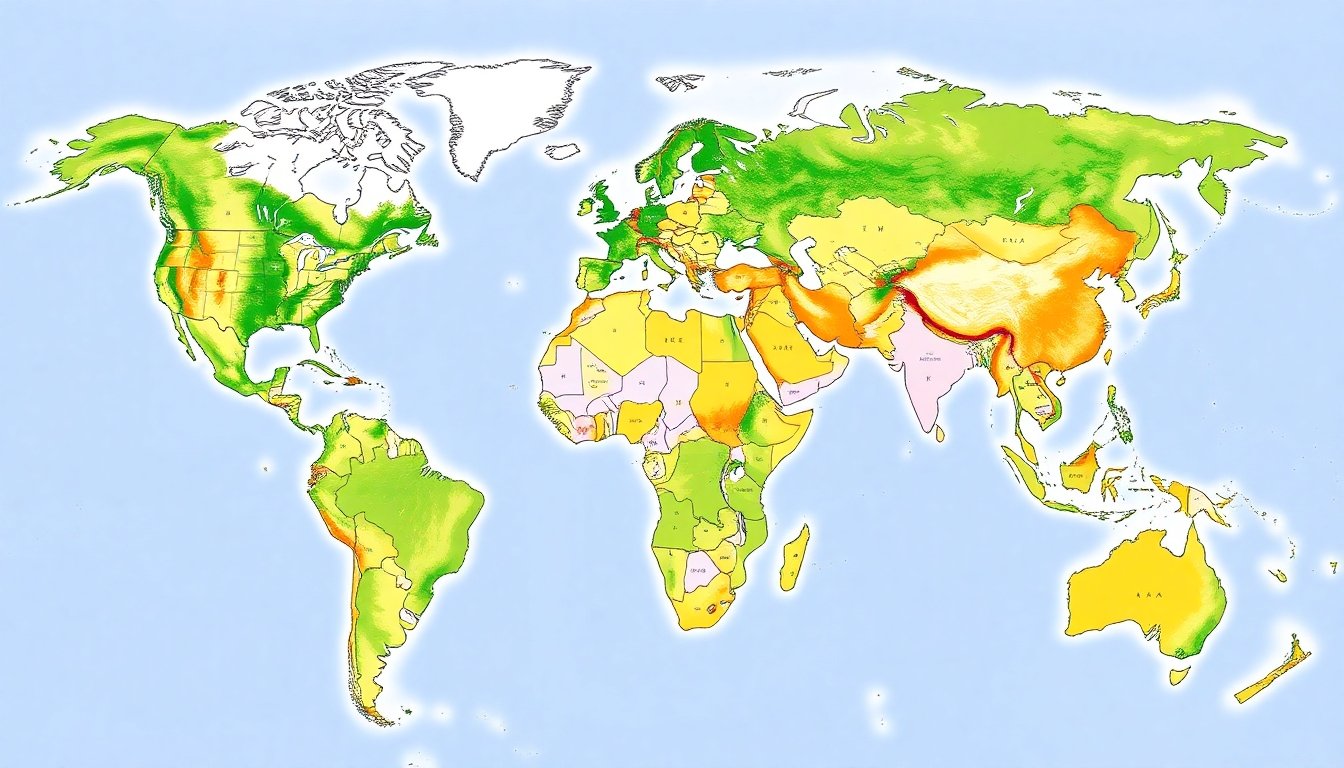 Mapa de biodiversidad global