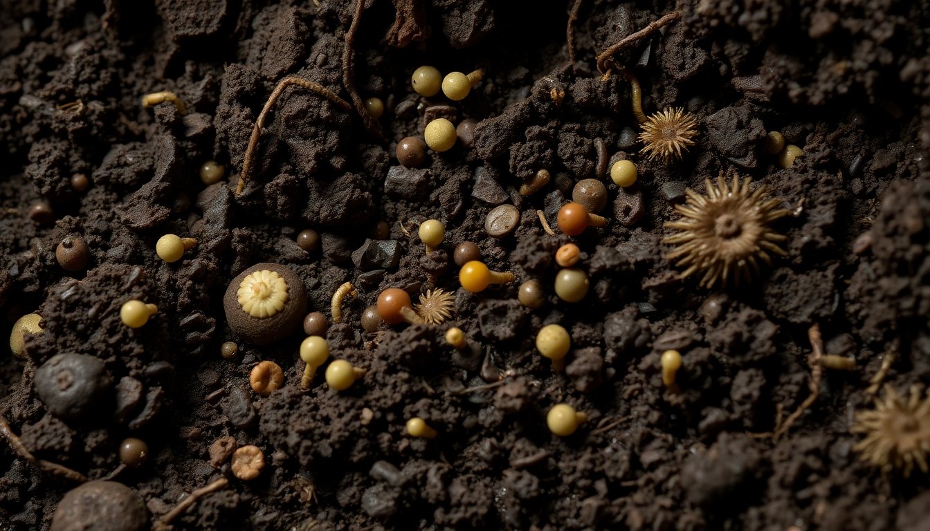 Microorganismos en el suelo