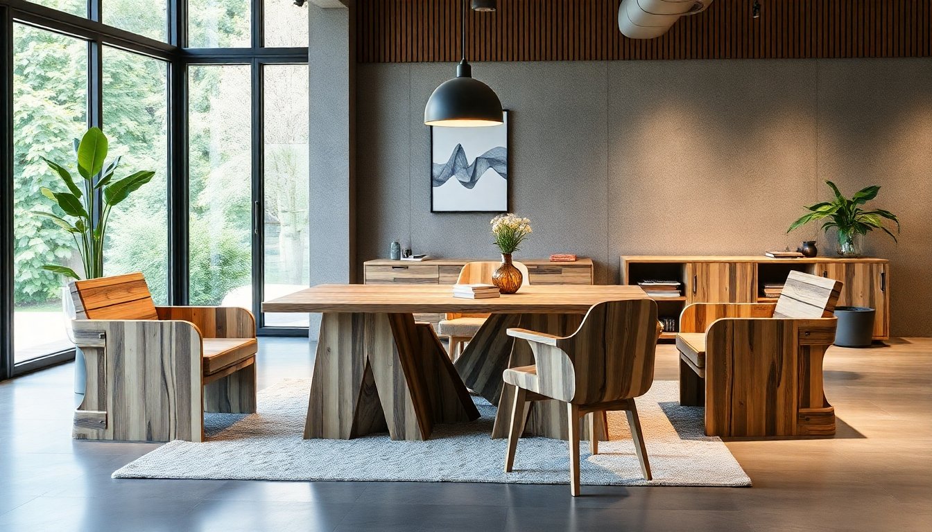 Muebles de llantas recicladas