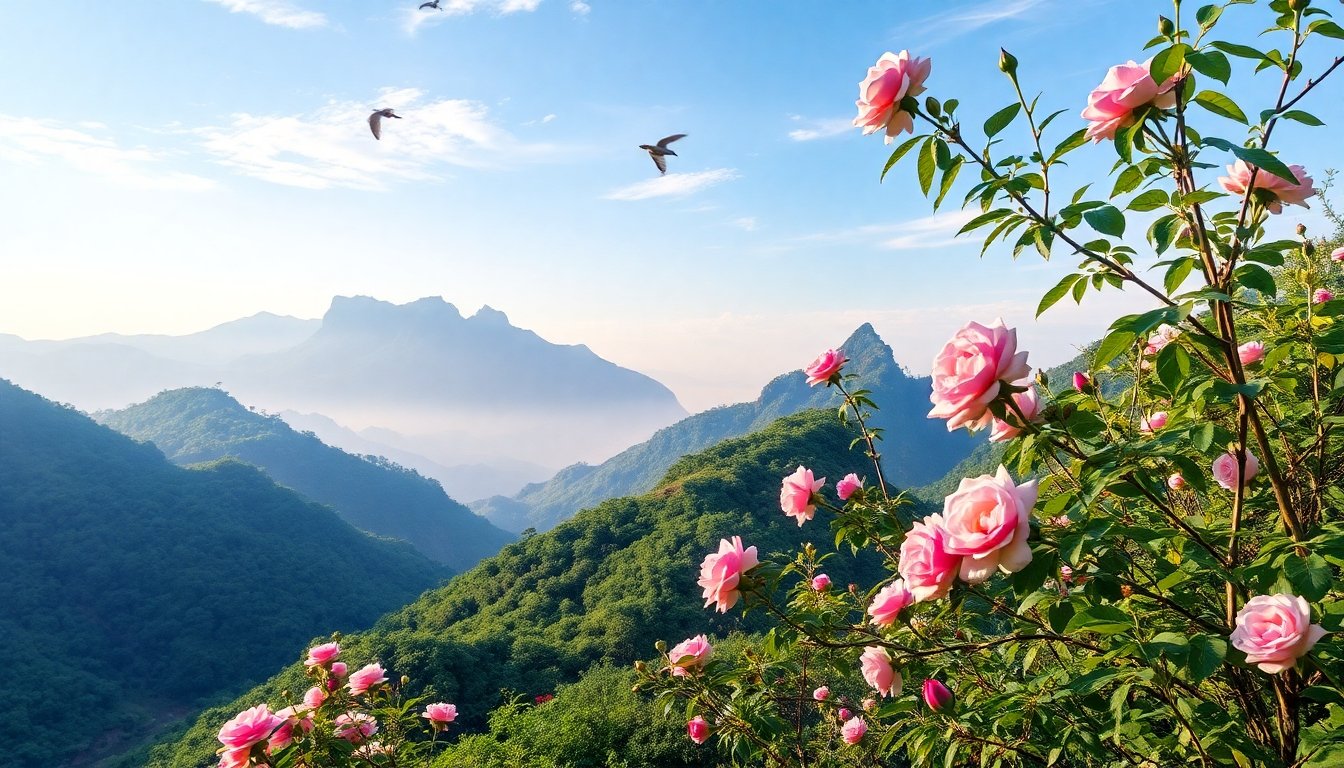 Paisaje de reserva natural en China