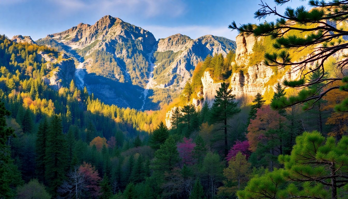 Paisaje natural de la biodiversidad estadounidense