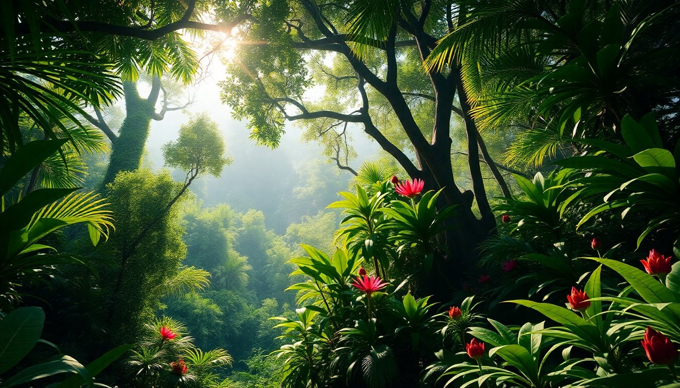 Paisaje vibrante de la biodiversidad en Belice