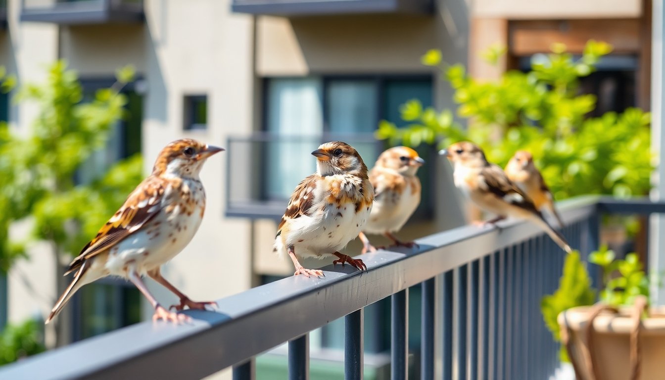 Pajaritos en casas urbanas