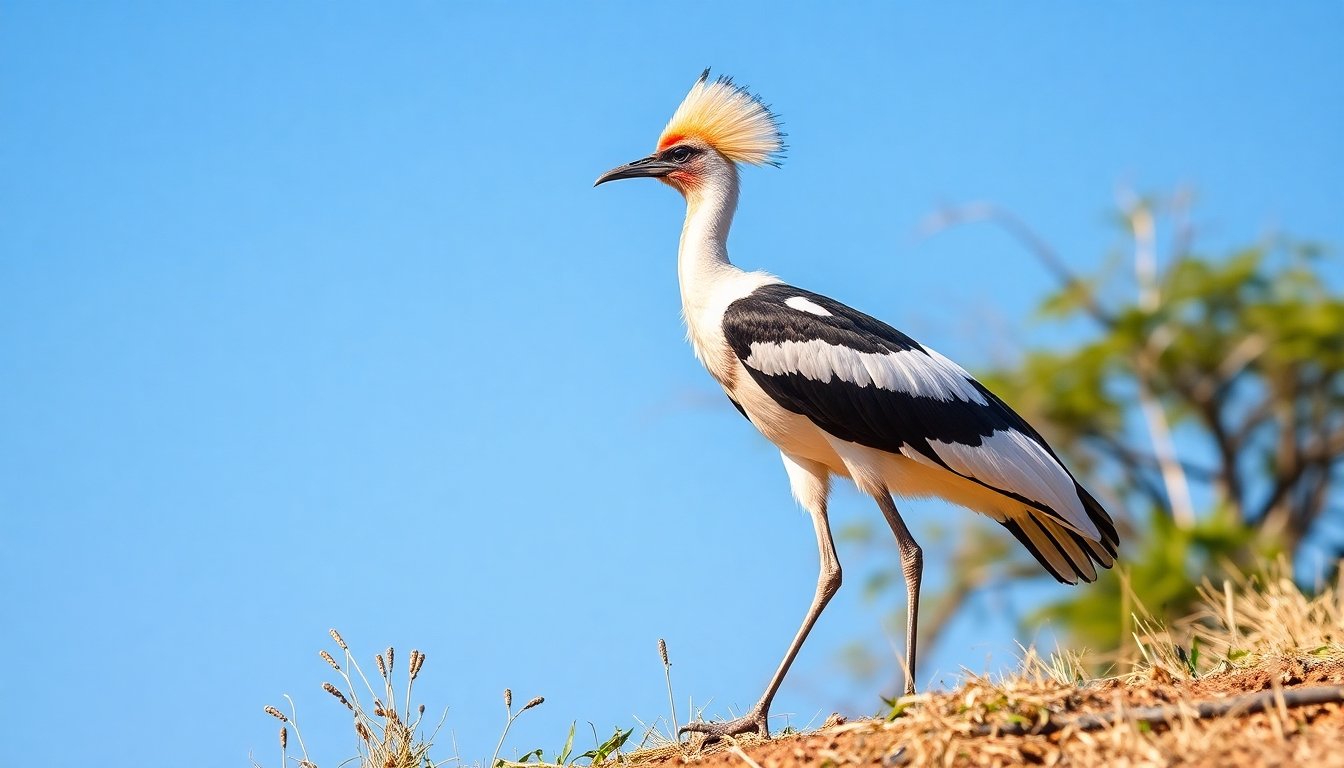 Pájaro secretary en Zimbabue