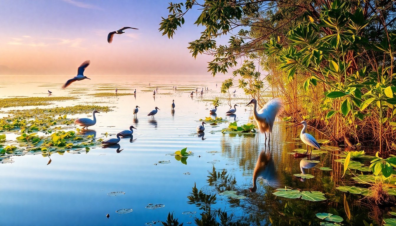 pájaros del Delta Mekong