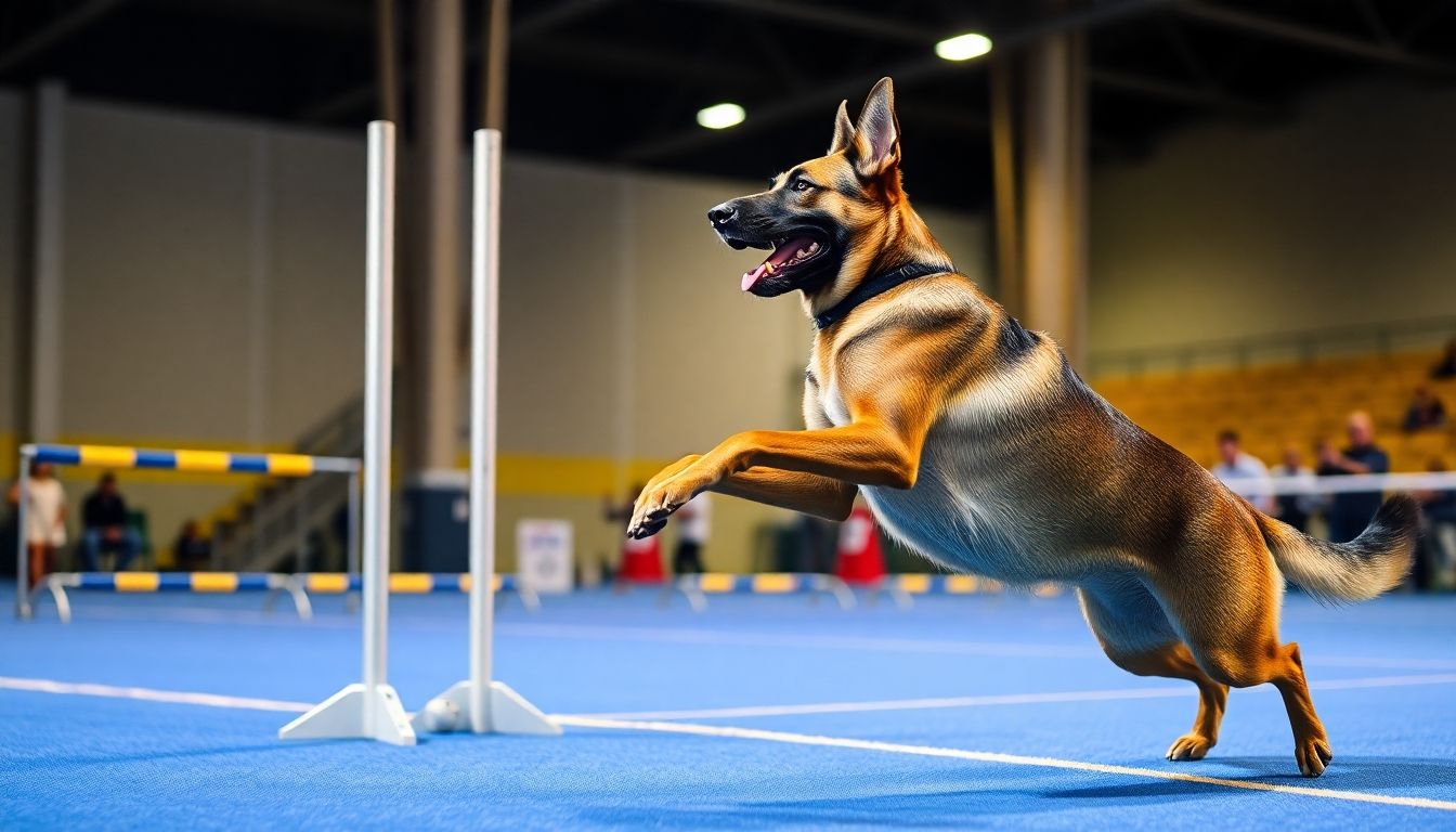 Pastor belga malinois en competición