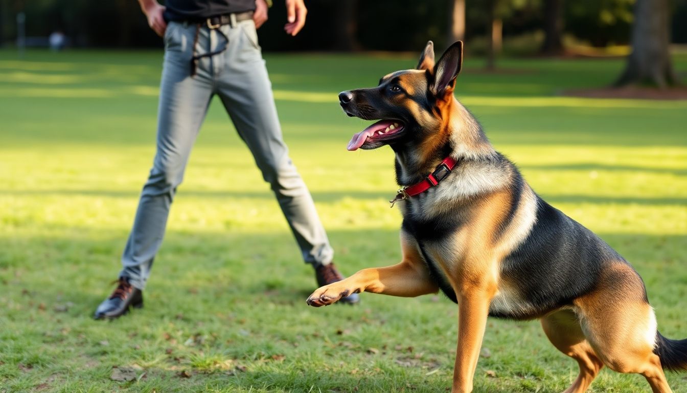 Pastor Belga Malinois en entrenamiento
