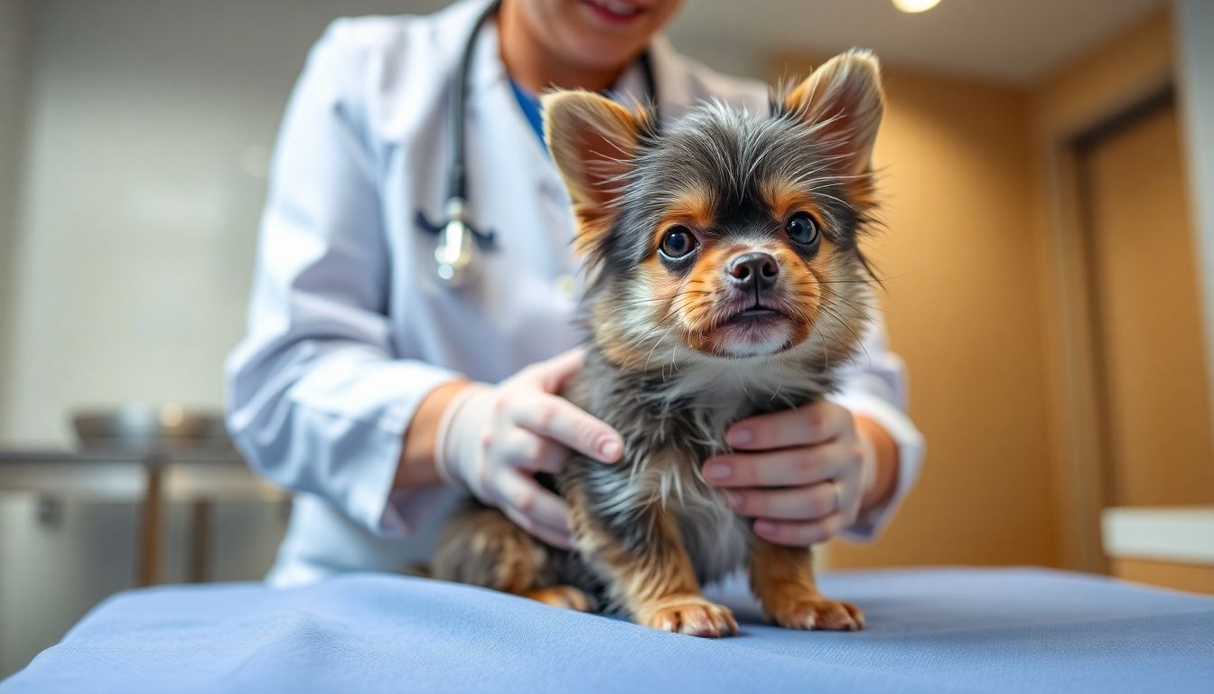 perrito recibiendo una vacuna