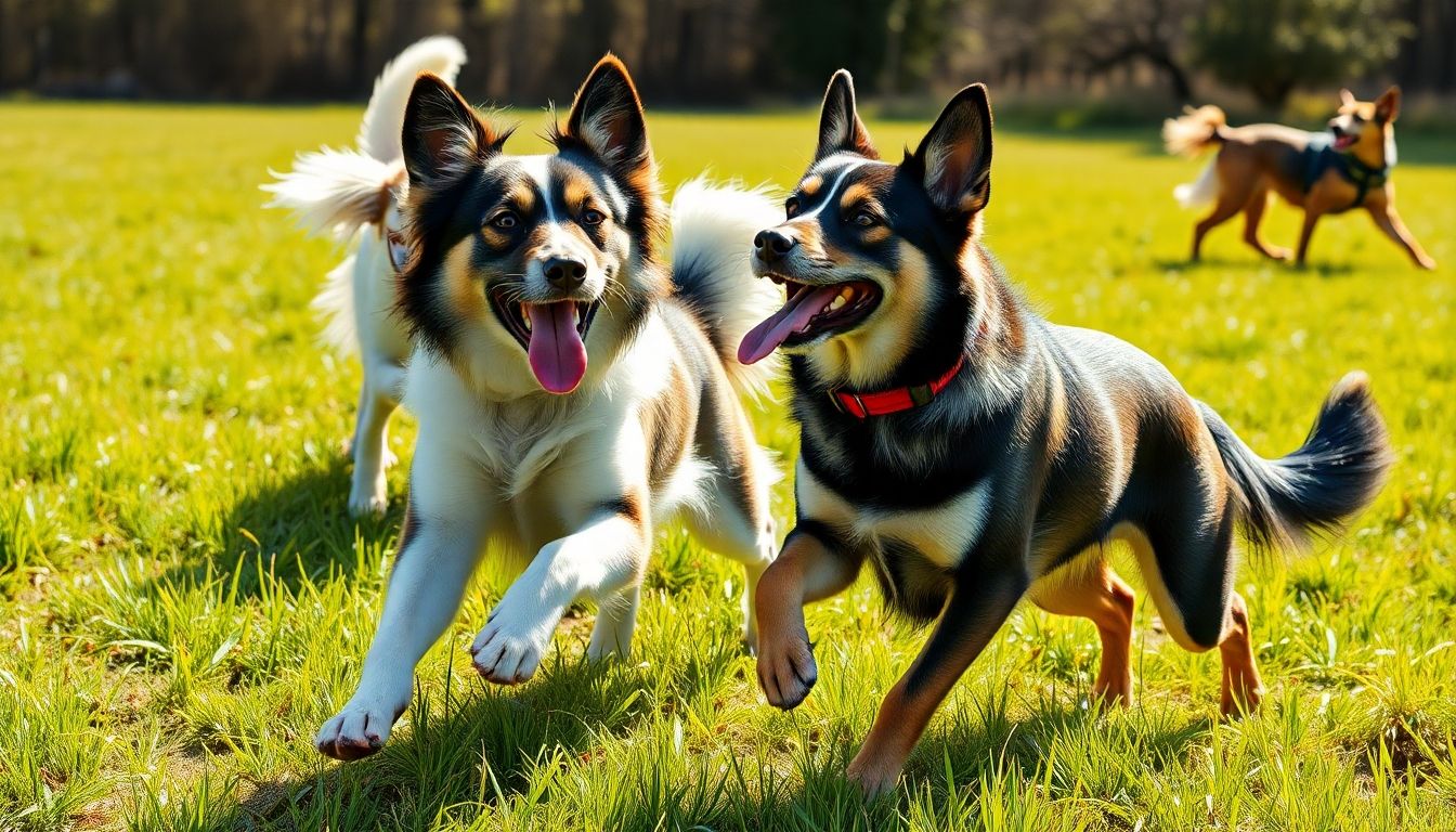 perro de la mascara jugando