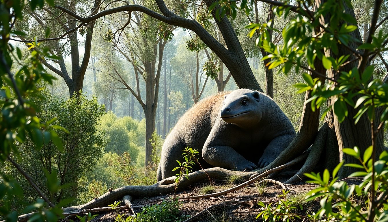 Petauro del azúcar en su hábitat natural