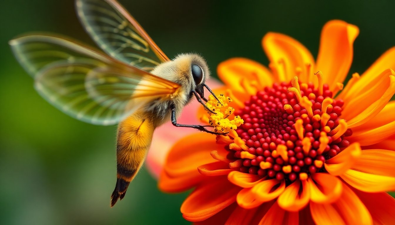 Petauro del azúcar polinizando una flor