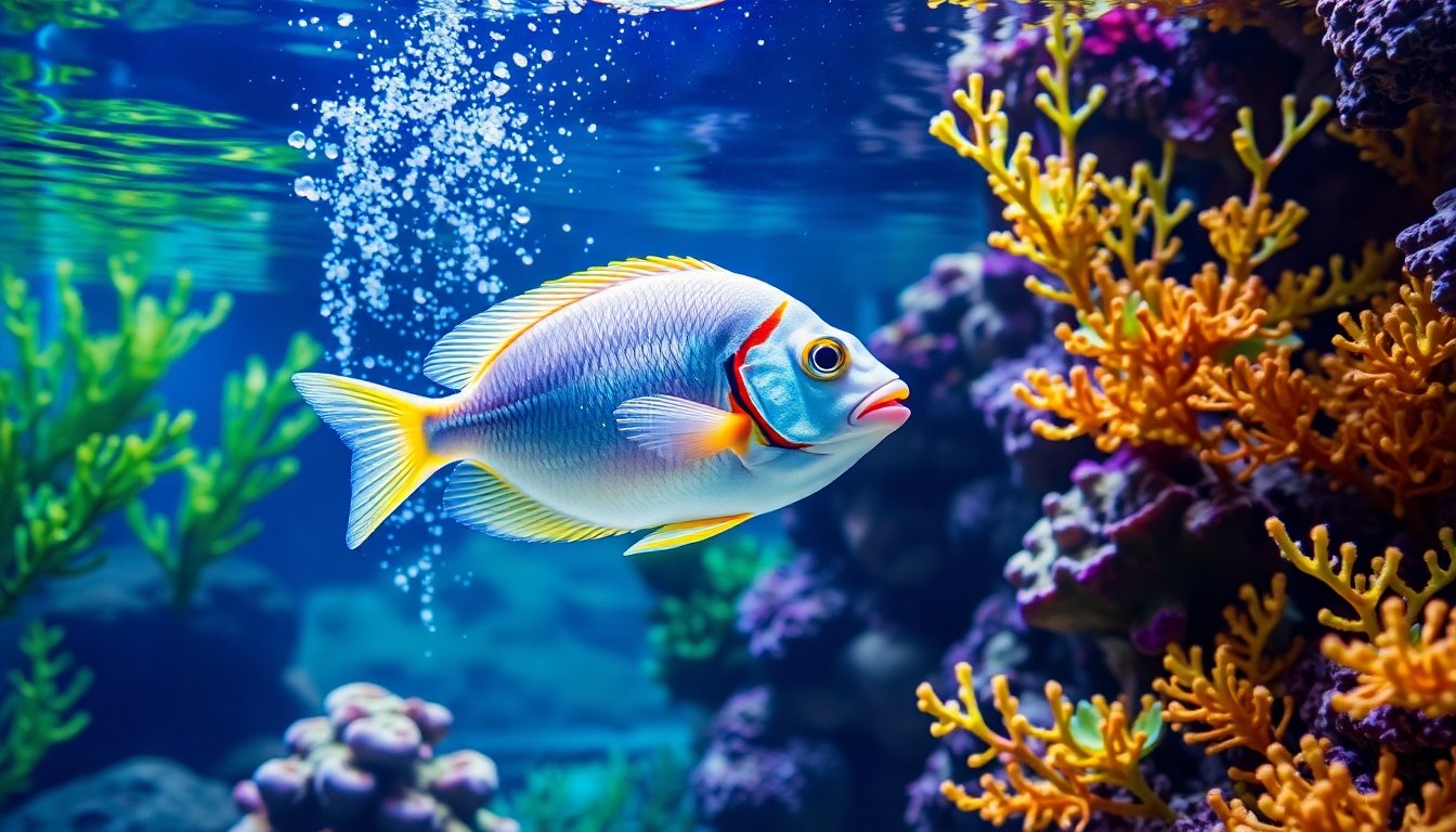 pez cirujano en acuario