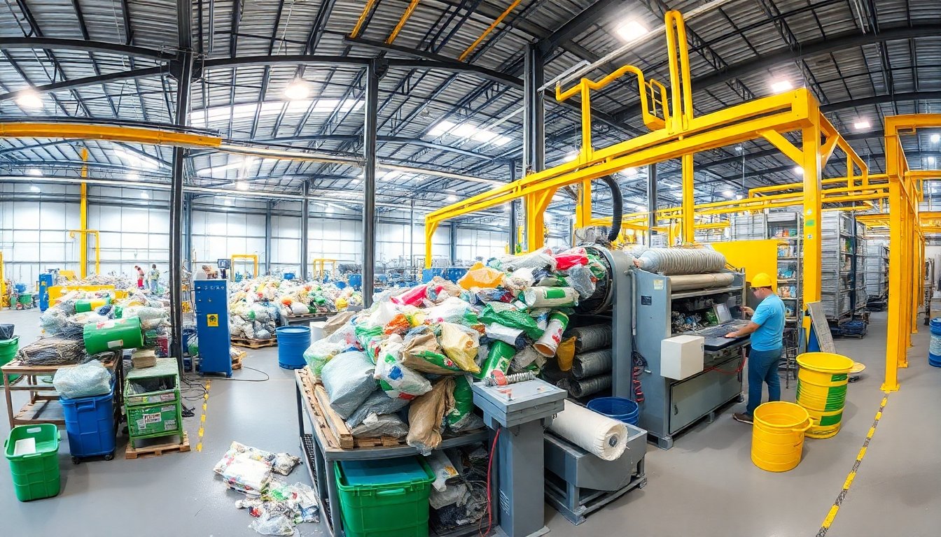 Planta de reciclaje moderna en Malasia