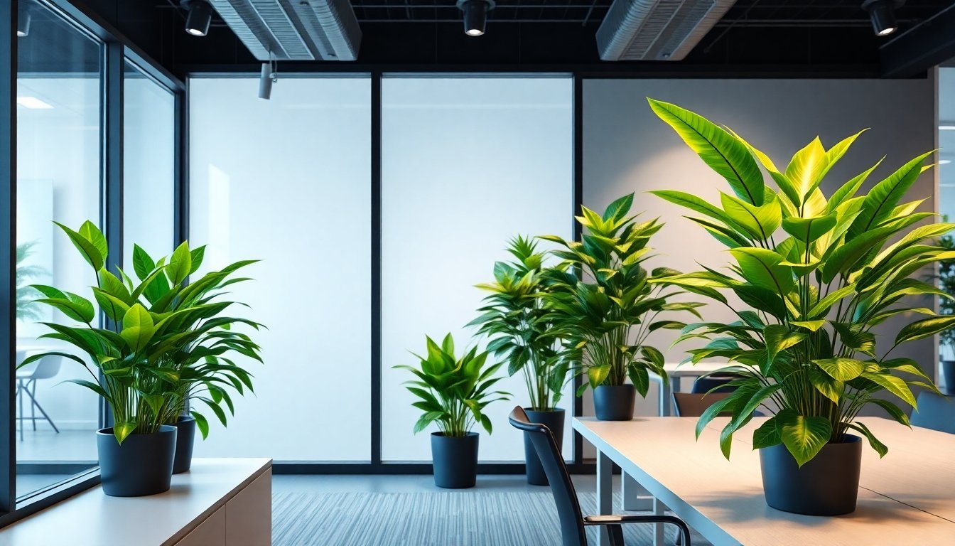 Plantas que no necesitan luz para oficina