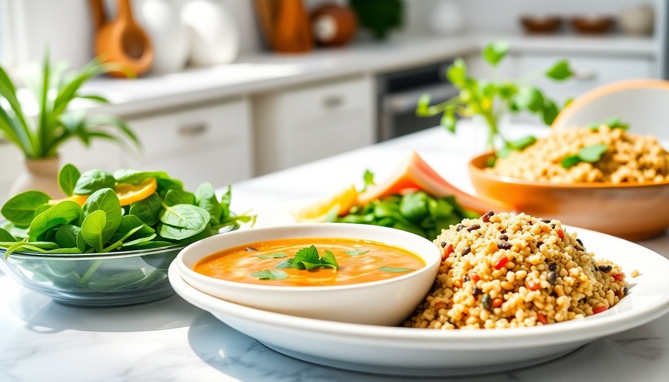 plato con hierro vegetal