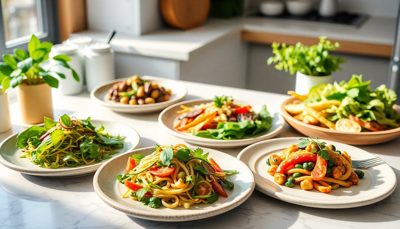 Platos sostenibles de dieta herbívora