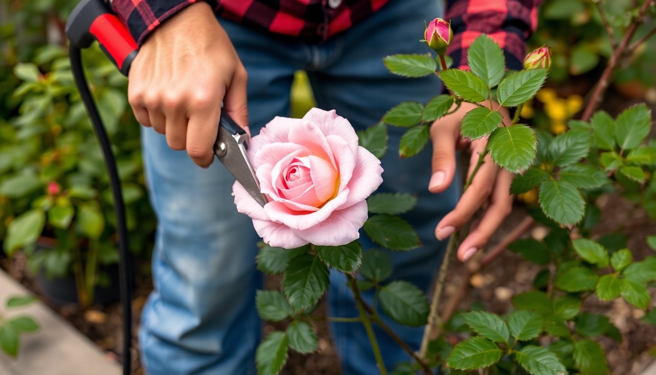 Poda de rosa de Jericó