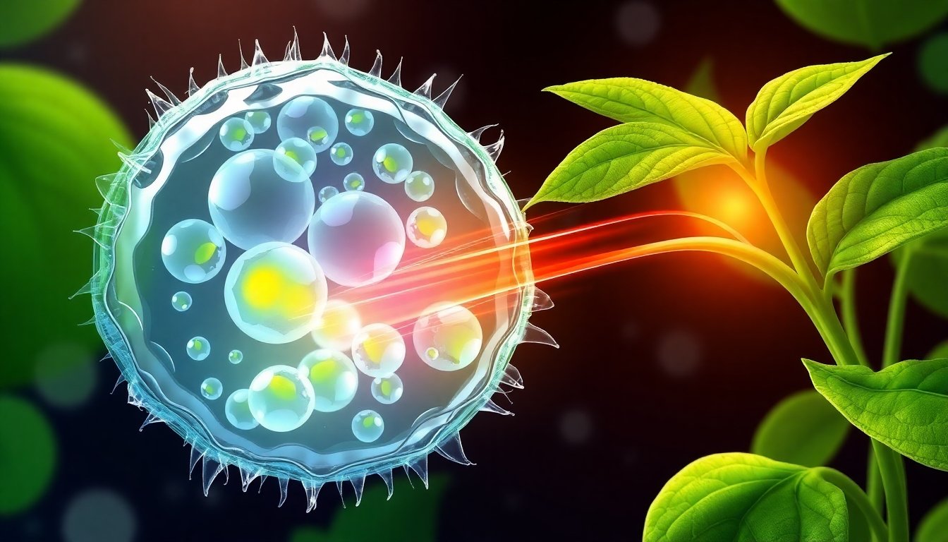 Proceso de la fotosíntesis en plantas