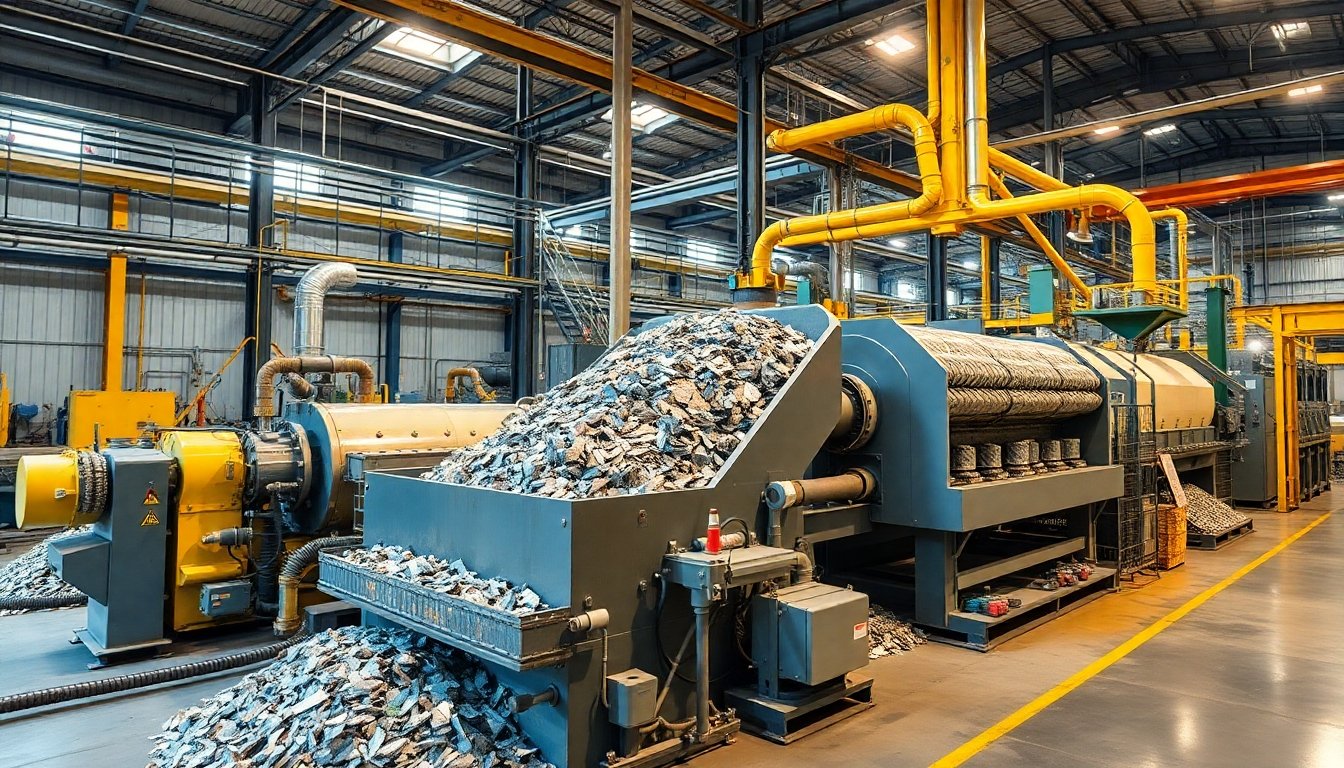 Proceso de reciclaje de aluminio