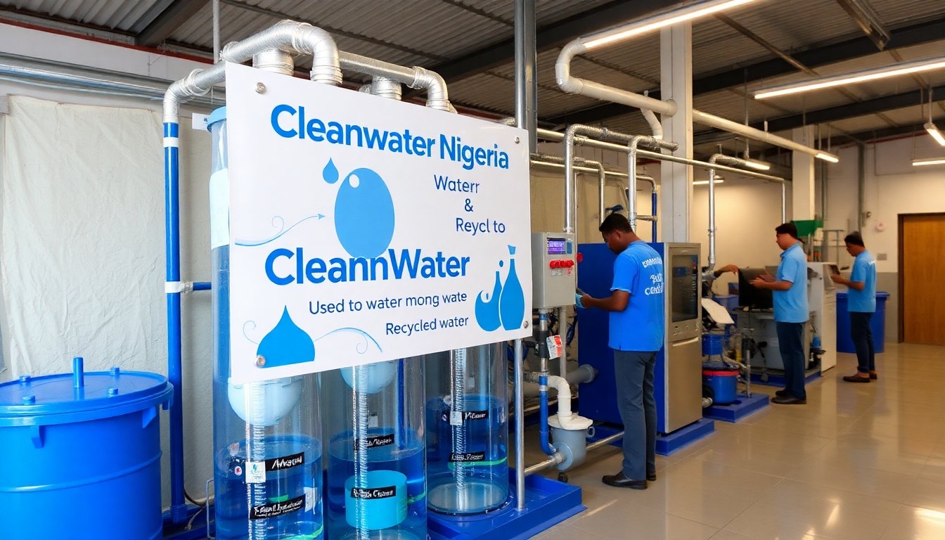Proceso de reciclaje de CleanWater Nigeria