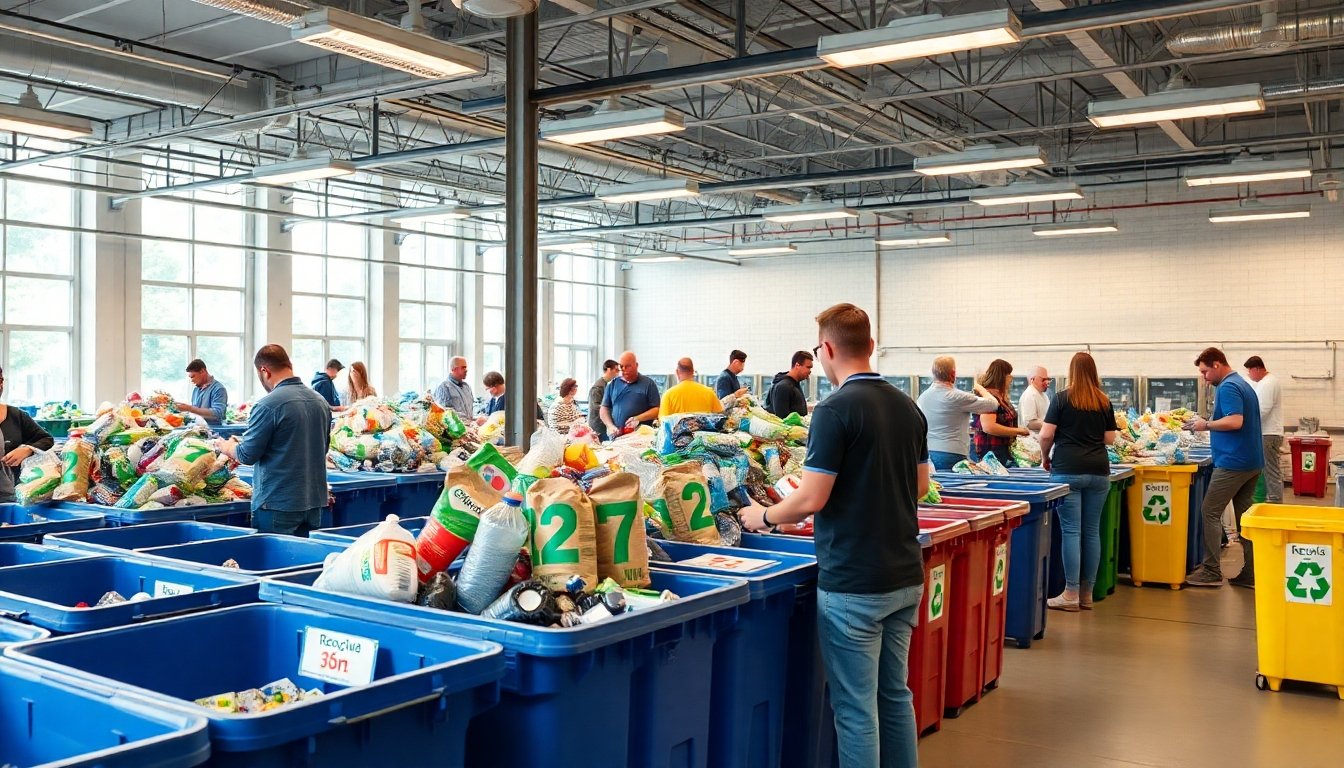 Proceso de reciclaje en comunidad