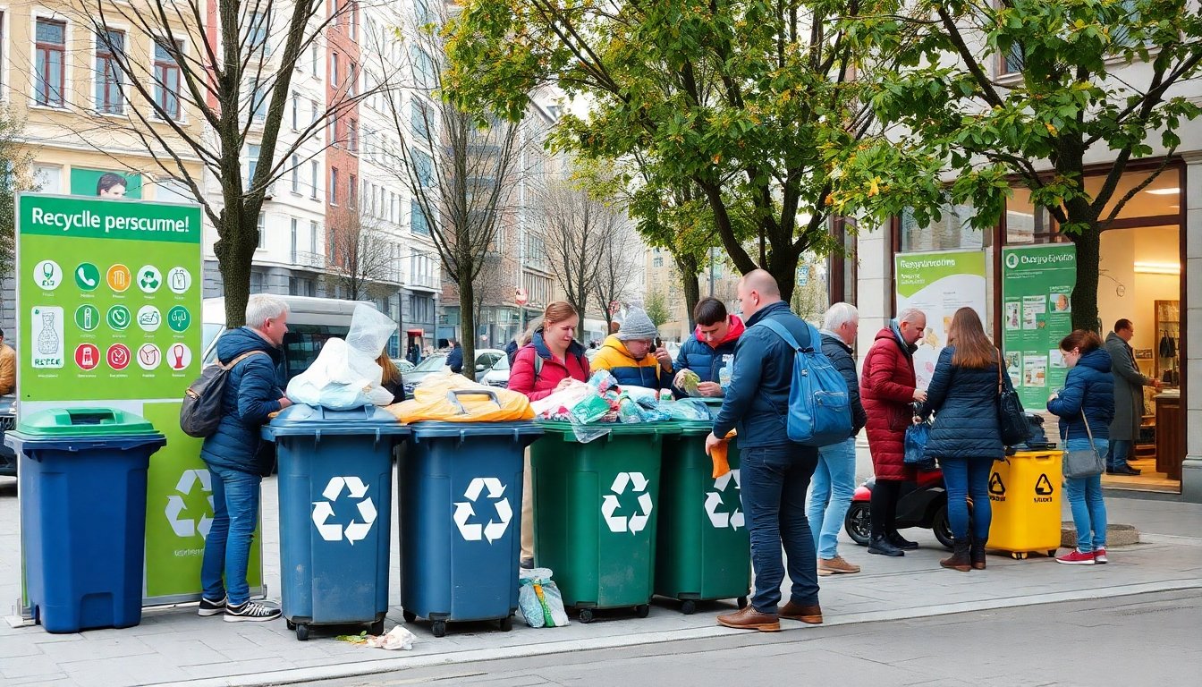 Programa de reciclaje en Vilna, Lituania