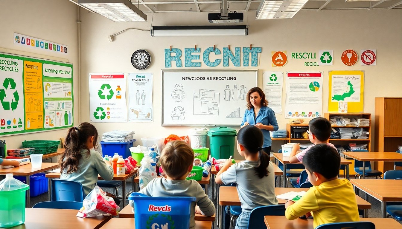 Programa educativo de reciclaje en Emiratos