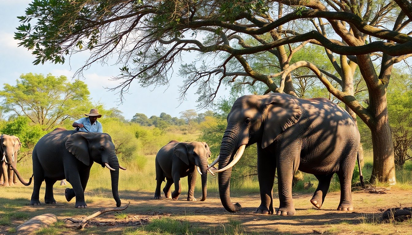 Proyecto de conservación de elefantes en Mozambique