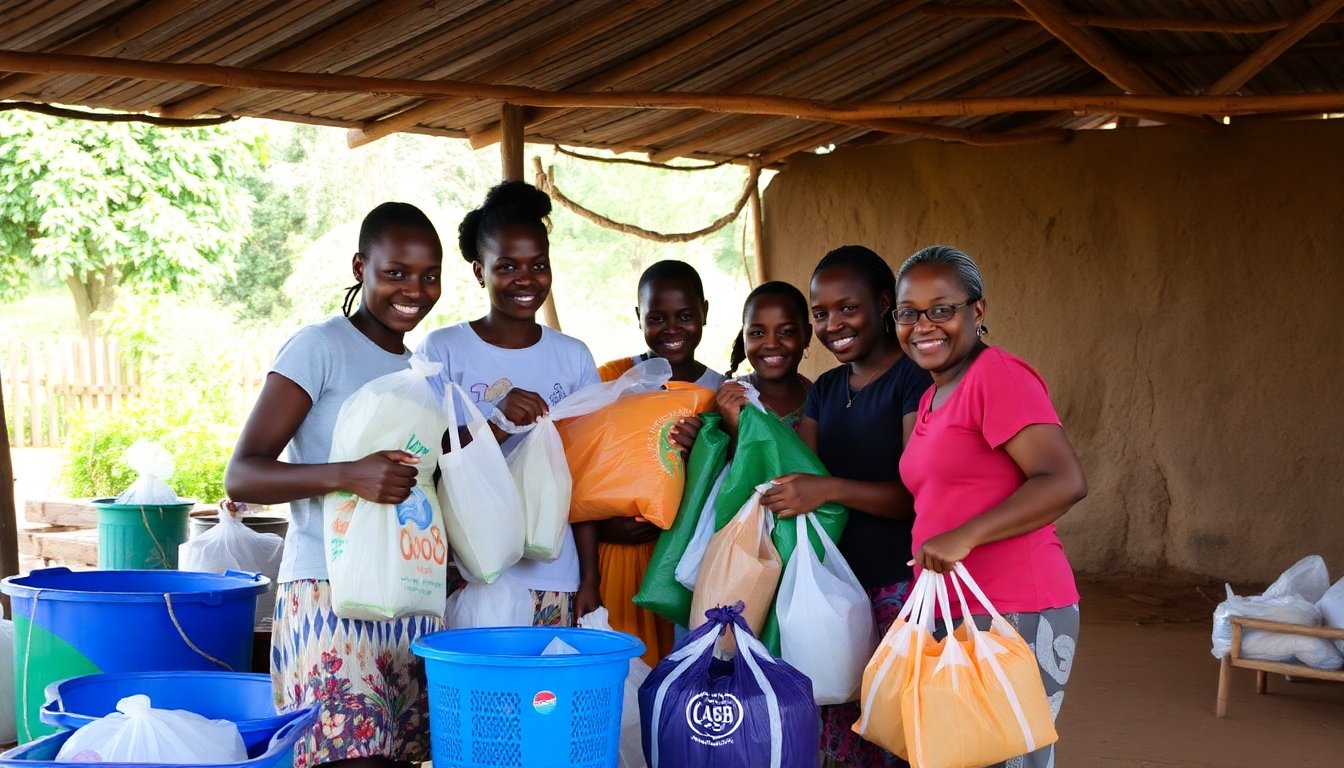 proyectos comunitarios de reciclaje en Kenia