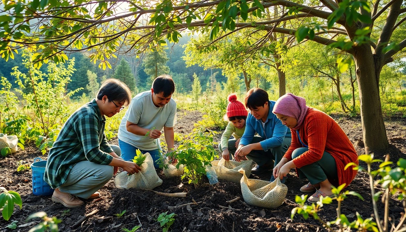 Proyectos de conservación comunitaria en Japón