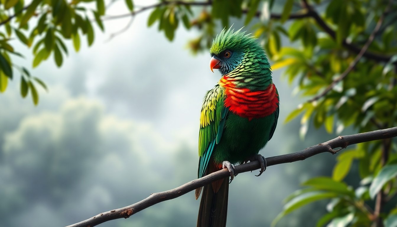 Quetzal en su hábitat