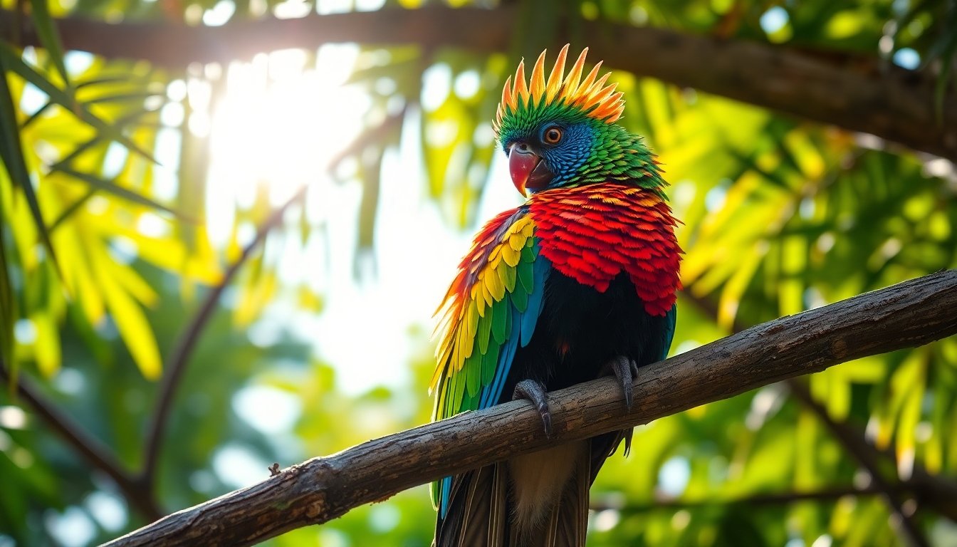 Quetzal mexicano en su hábitat