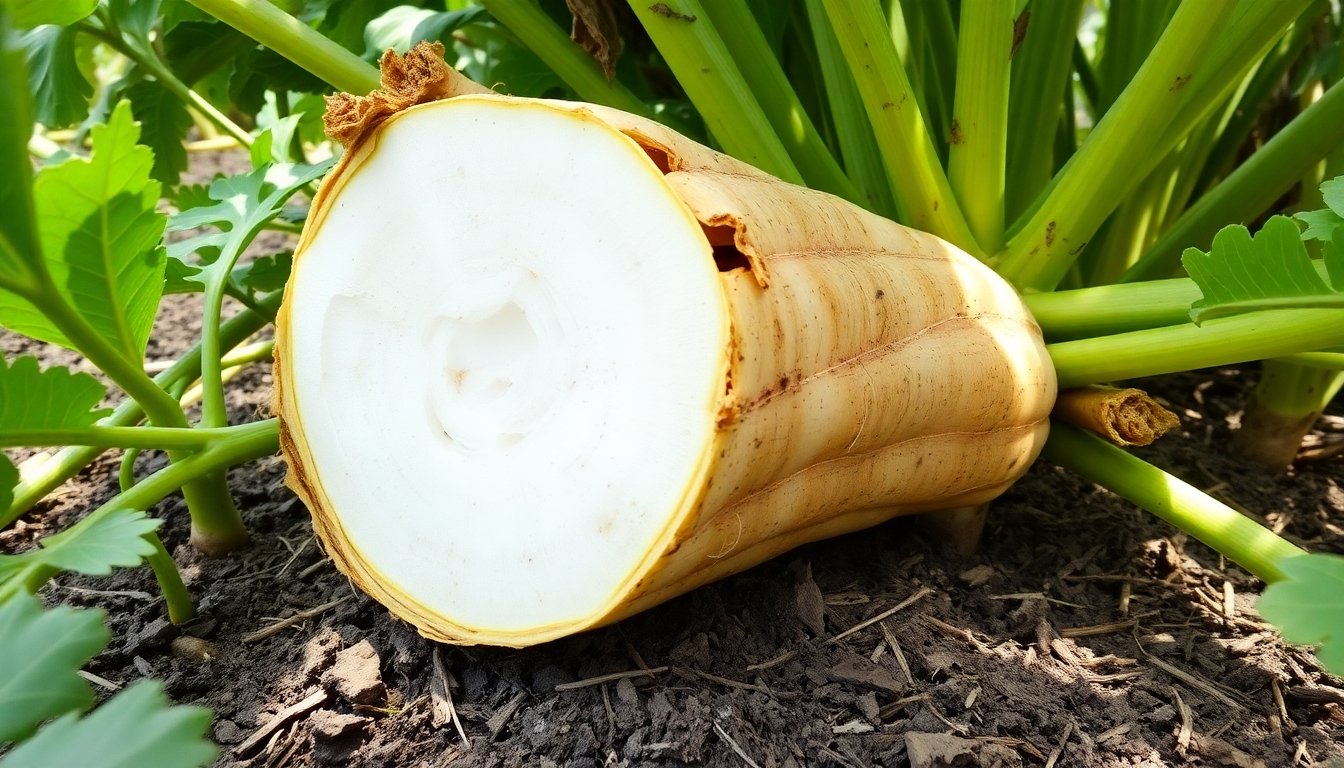 Raíces de yuca saludables