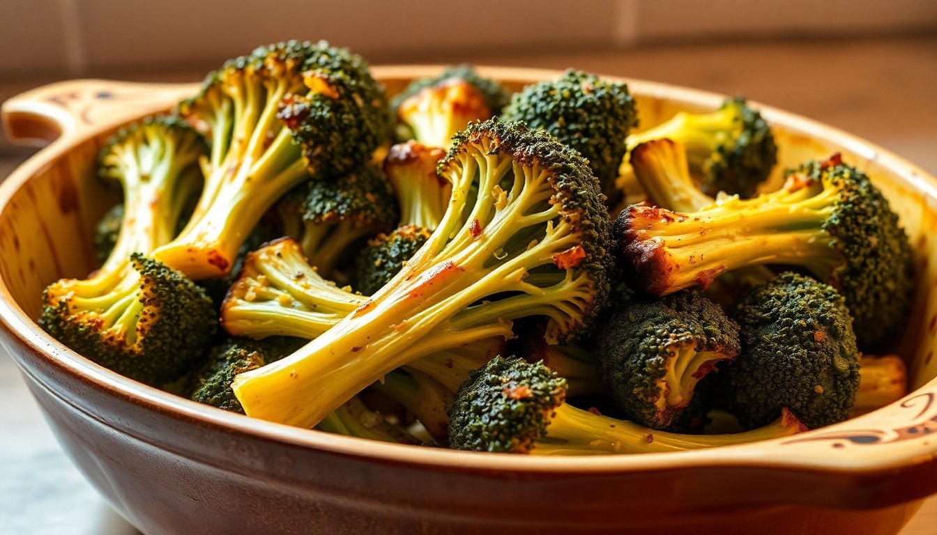 Receta de brócoli al horno