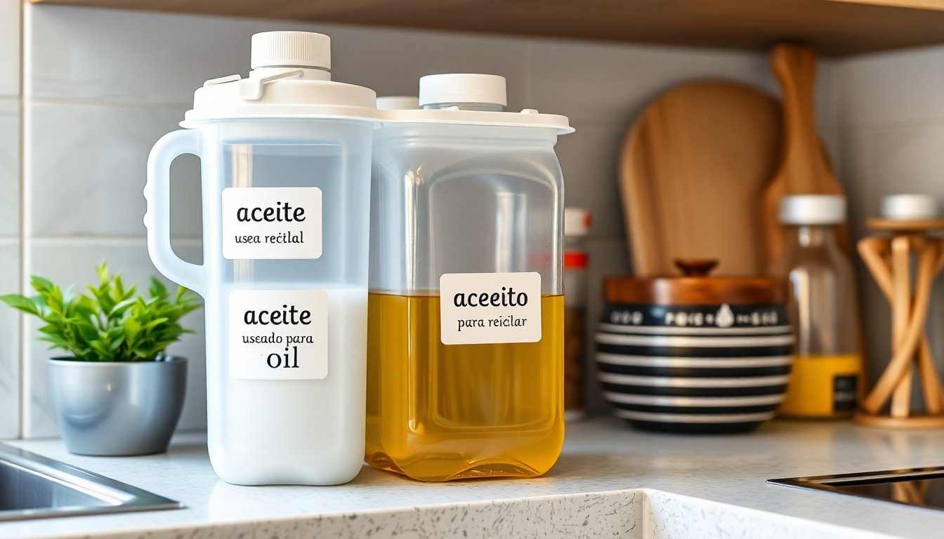 Reciclaje de aceite usado en casa